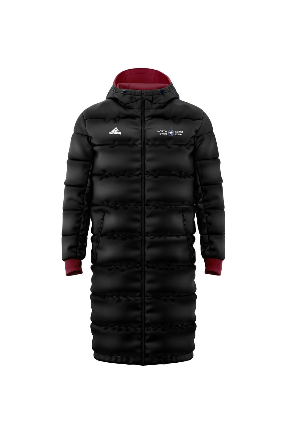 North Coast Swim Club Adult Unisex Reversible Parka image 2