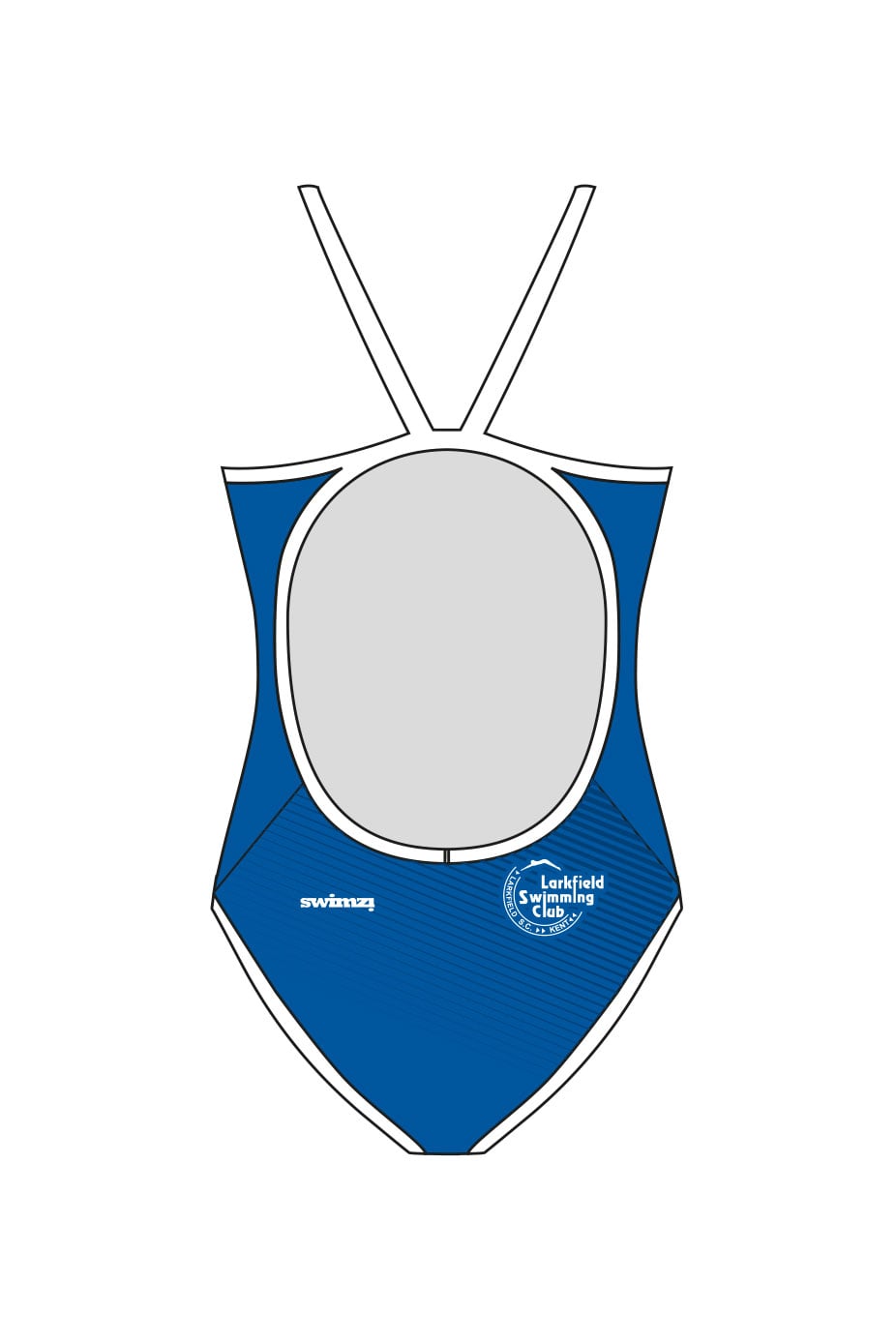 Larkfield Swimming Club Adult Female Thinstrap Swimsuit Option 1 image 1