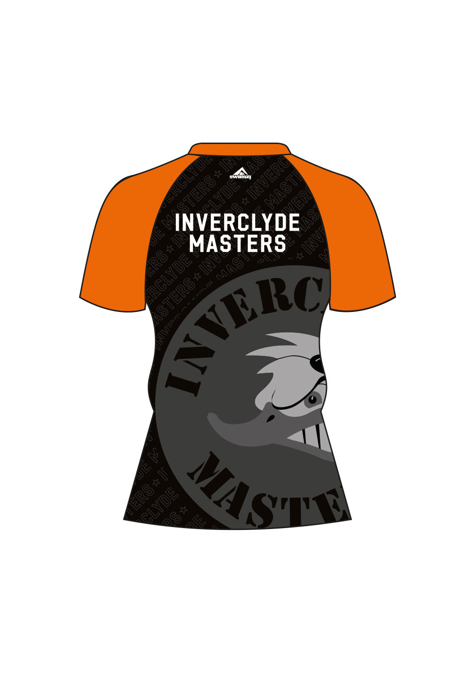 Inverclyde Masters SC Adult Female Club Shirt - Crew Neck - Black image 1