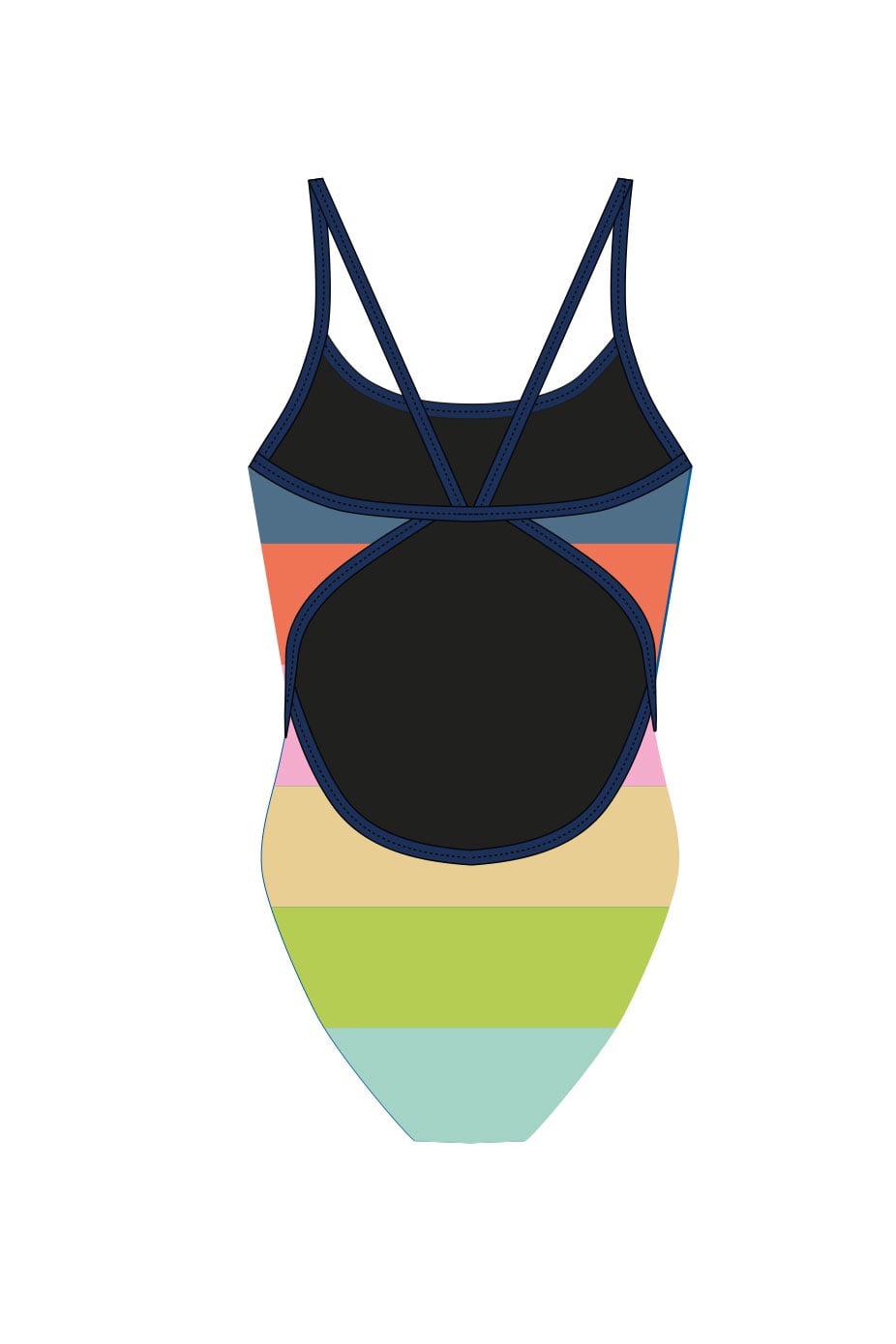 Tribirdsport Coaching Adult Female Thinstrap Swimsuit image 1