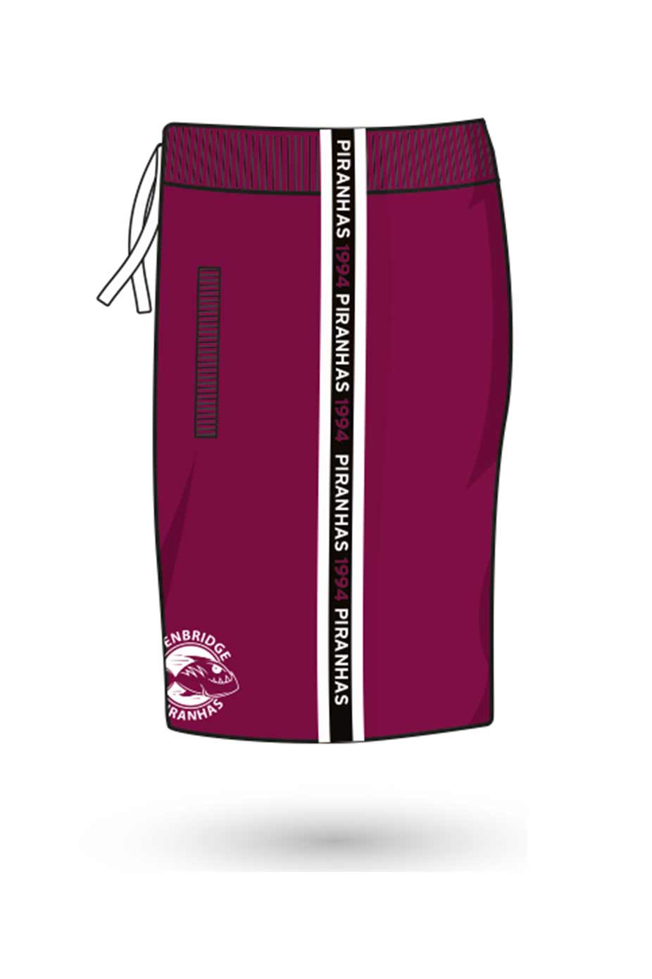 Edenbridge Piranhas SC Adult Unisex Sweat Basketball Shorts image 1