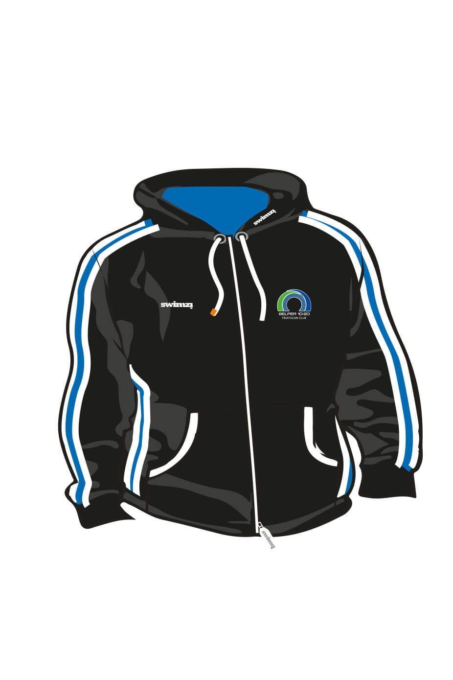 Belper Triathlon Club Adult Unisex Sweat Zipped Hoodie image 0
