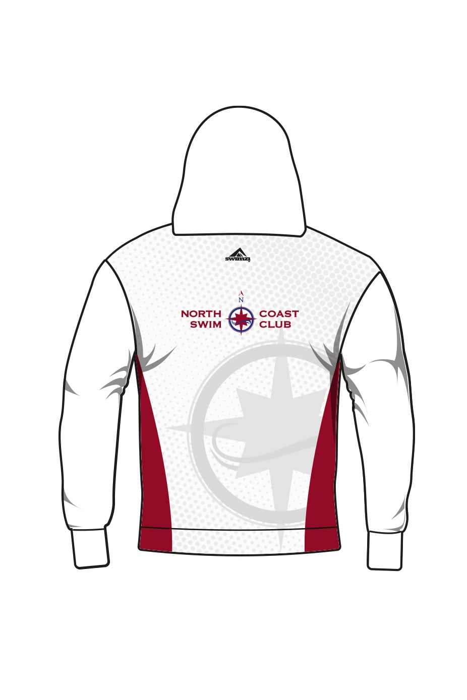 North Coast Swim Club Adult Unisex Pullover Performance Hoodie image 1