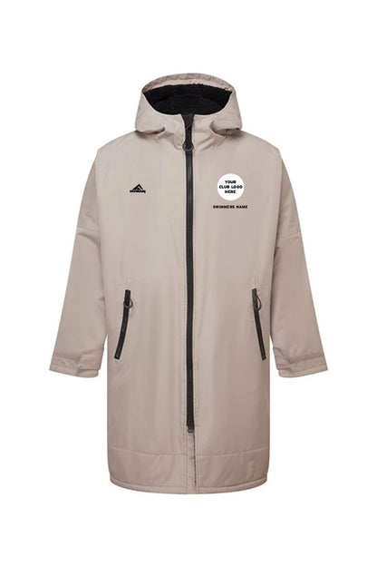 Team Robe Shop Adult Unisex Swimzi Team Robe - Stone & Black image 0