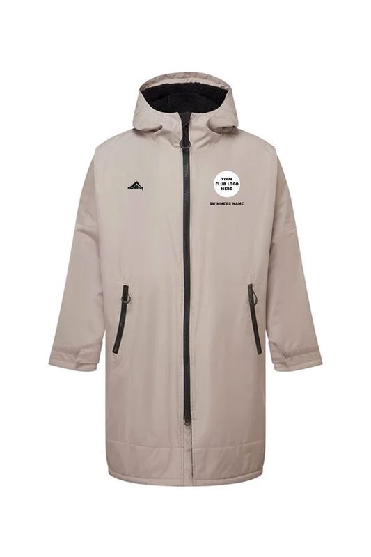 Team Robe Shop Adult Unisex Swimzi Team Robe - Stone & Black image 0