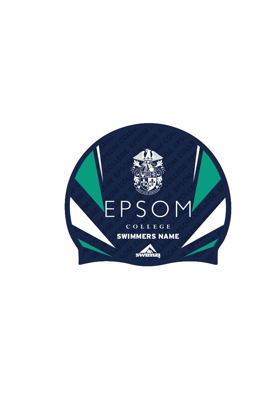 Unisex Epsom College Swim Cap - Silicone Suede image 0