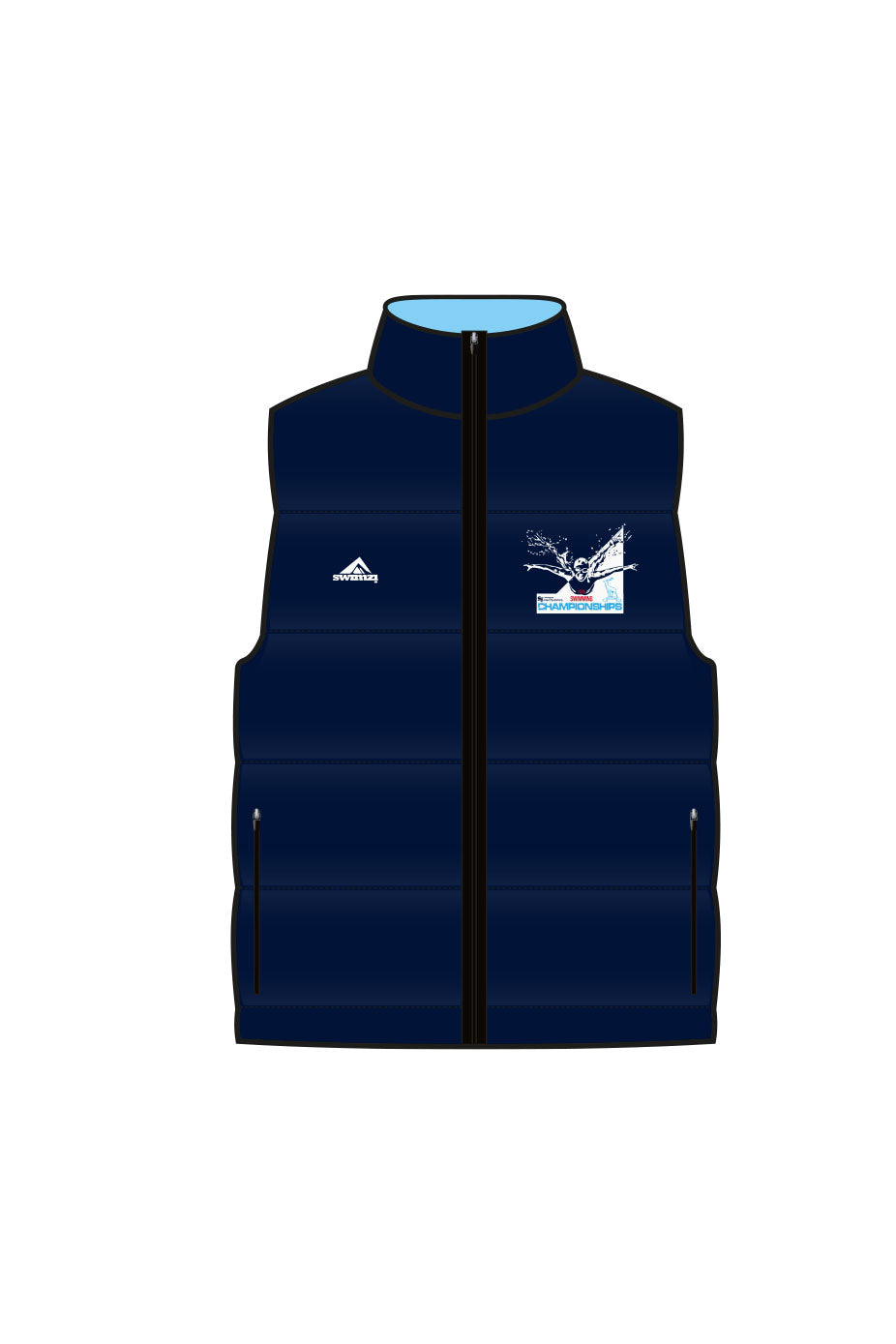 Swim England Hertfordshire Adult Unisex Reversible Gilet image 2