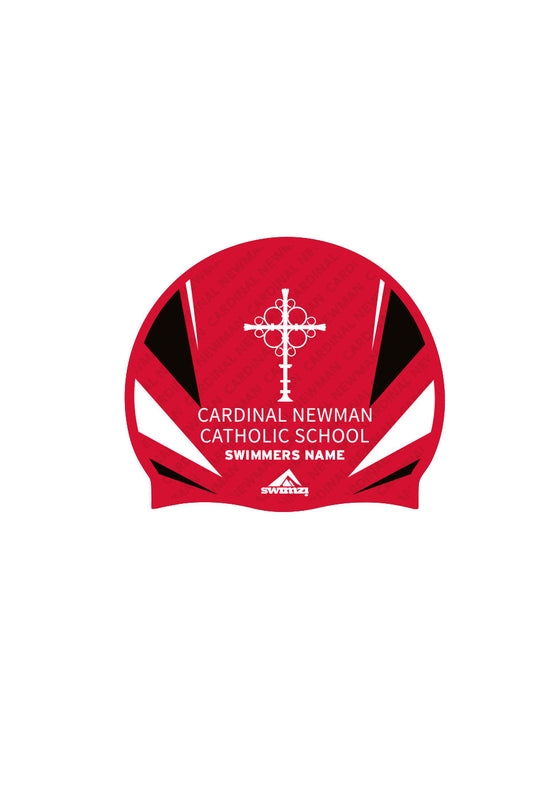 Unisex Cardinal Newman Swim Cap - Silicone Suede image 0
