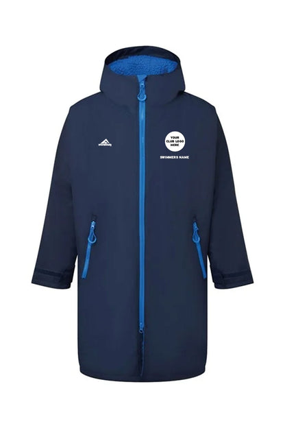 Team Robe Shop Adult Unisex Swimzi Team Robe - Navy & Sapphire image 0