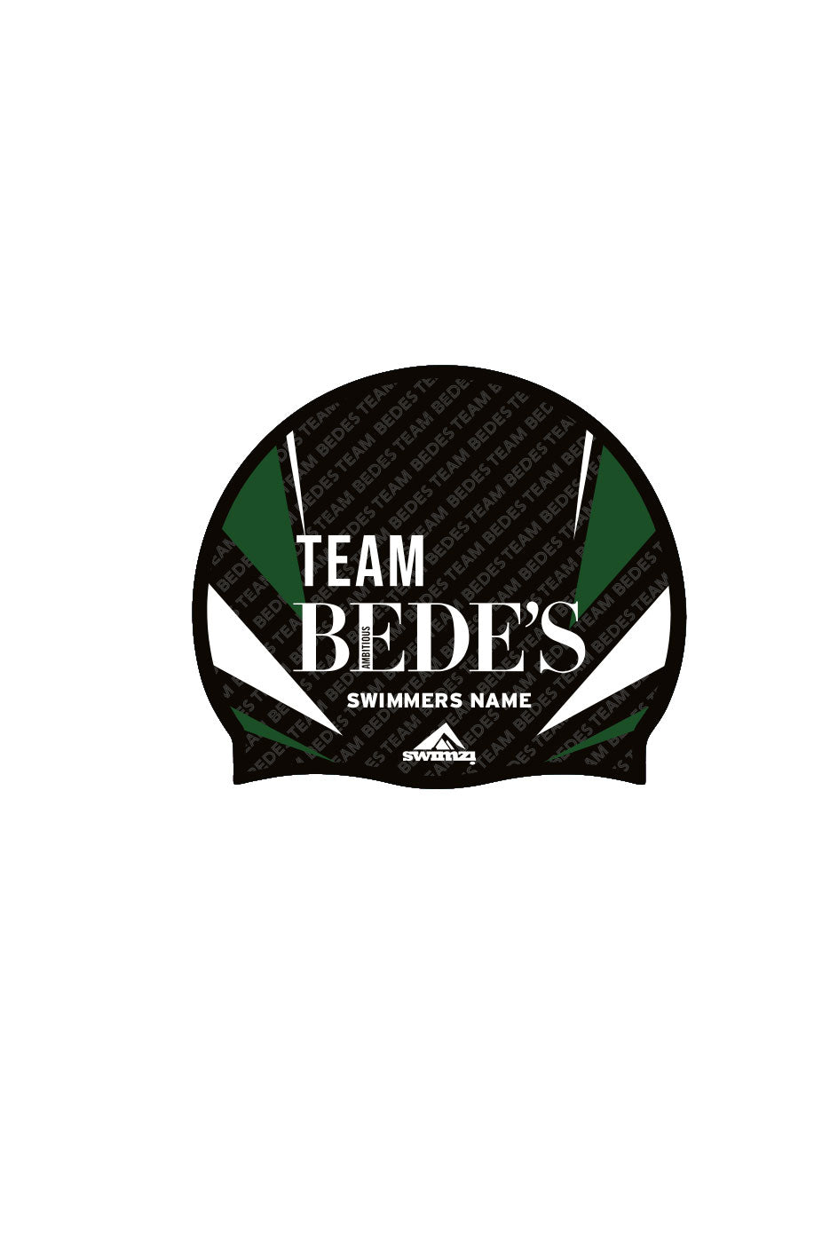 Unisex Team Bede's Swim Cap - Silicone Suede image 0
