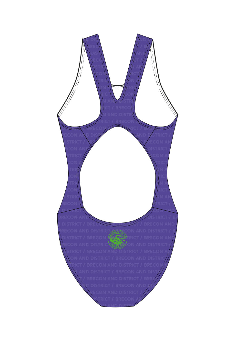 Brecon & District SC Adult Female Broadstrap Swimsuit image 1