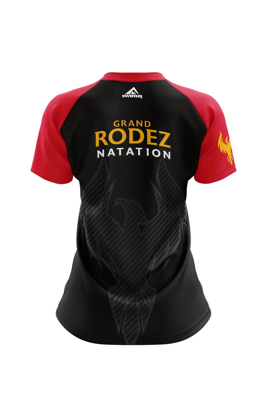 Rodez Natation Adult Female Club Shirt - V-Neck - Black image 1