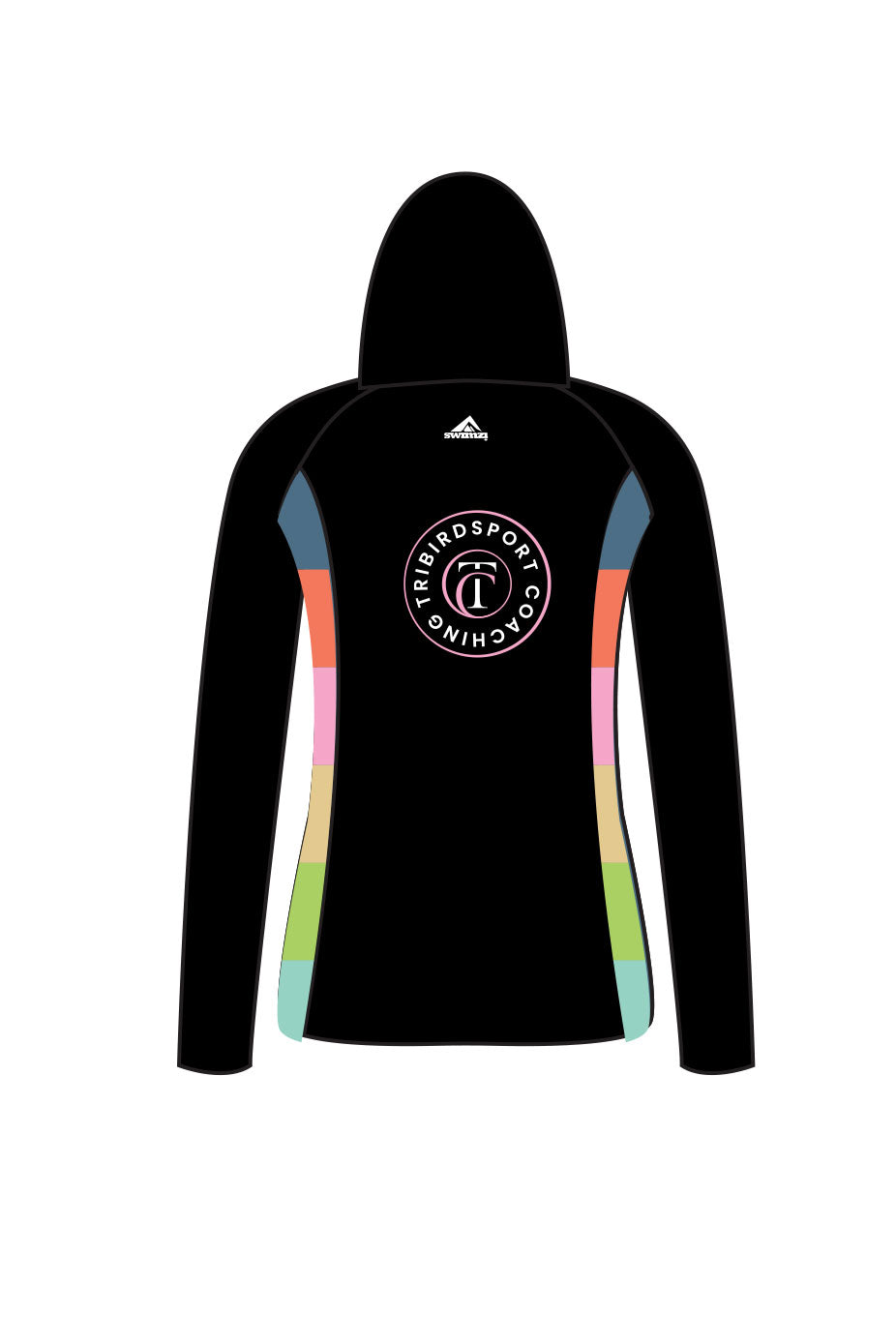 Tribirdsport Coaching Adult Female Zipped Performance Hoodie - Black image 1