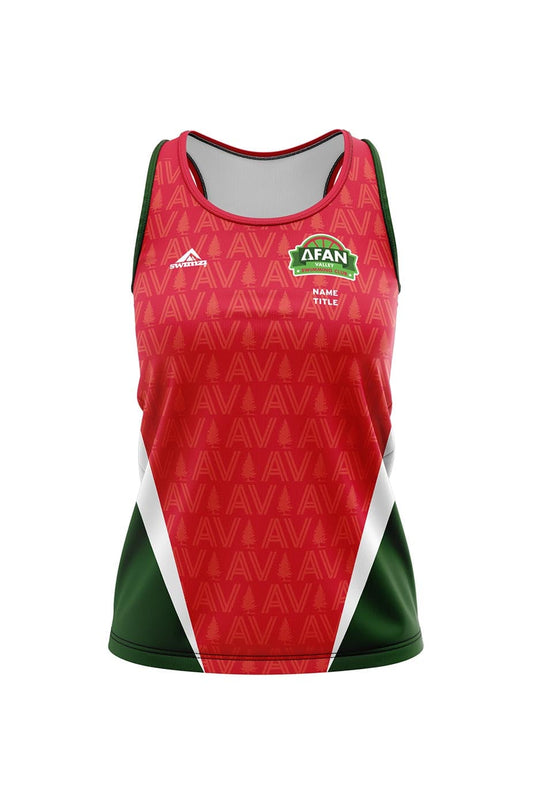 Afan Valley SC Adult Female Sports Vest - Red image 0