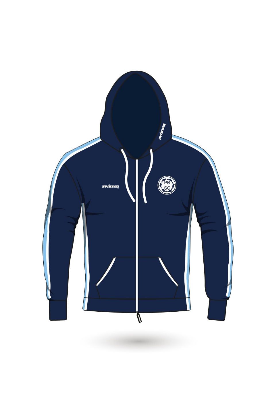 Potters Bar SC Kids Unisex Sweat Zipped Hoodie image 0