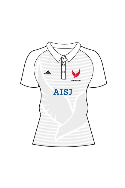 American International School of Jeddah Adult Female Volleyball Coach Shirt - Polo Neck image 0