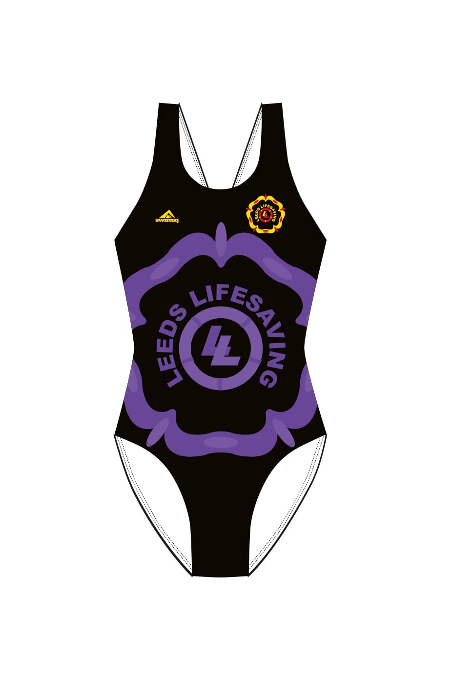 Leeds Lifesaving Adult Female Broadstrap Swimsuit image 3