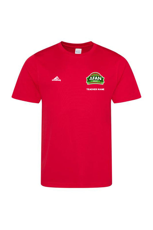 Afan Valley SC Adult Unisex Polyester Teacher Shirt - Crew Neck image 0