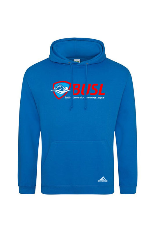 British University Swimming League Adult Unisex Cotton Pullover Hoodie - Royal image 0
