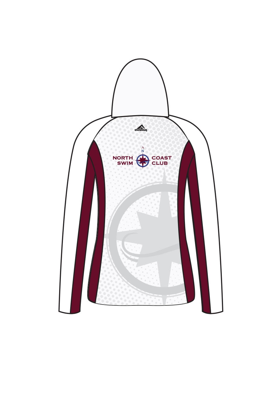 North Coast Swim Club Adult Female Zipped Performance Hoodie image 1