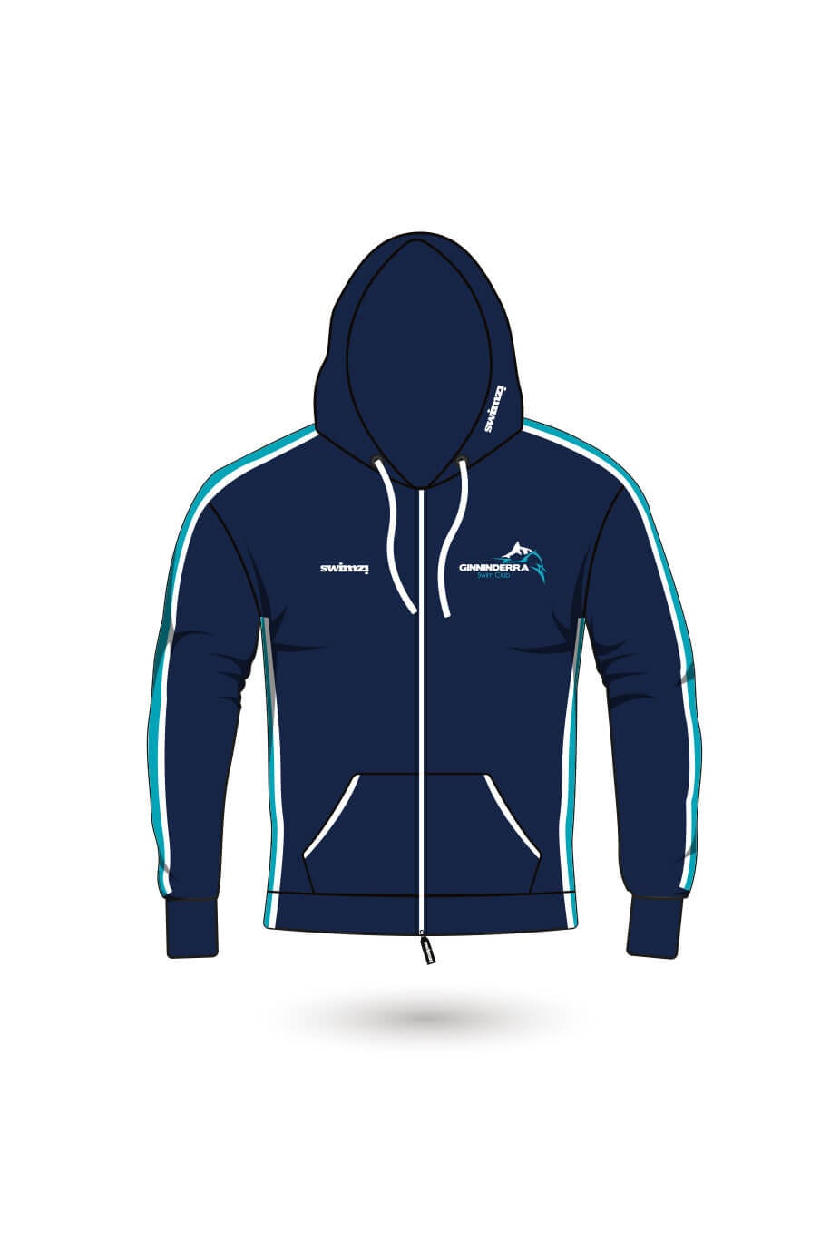 Ginninderra Swim Club Kids Unisex Sweat Zipped Hoodie image 0