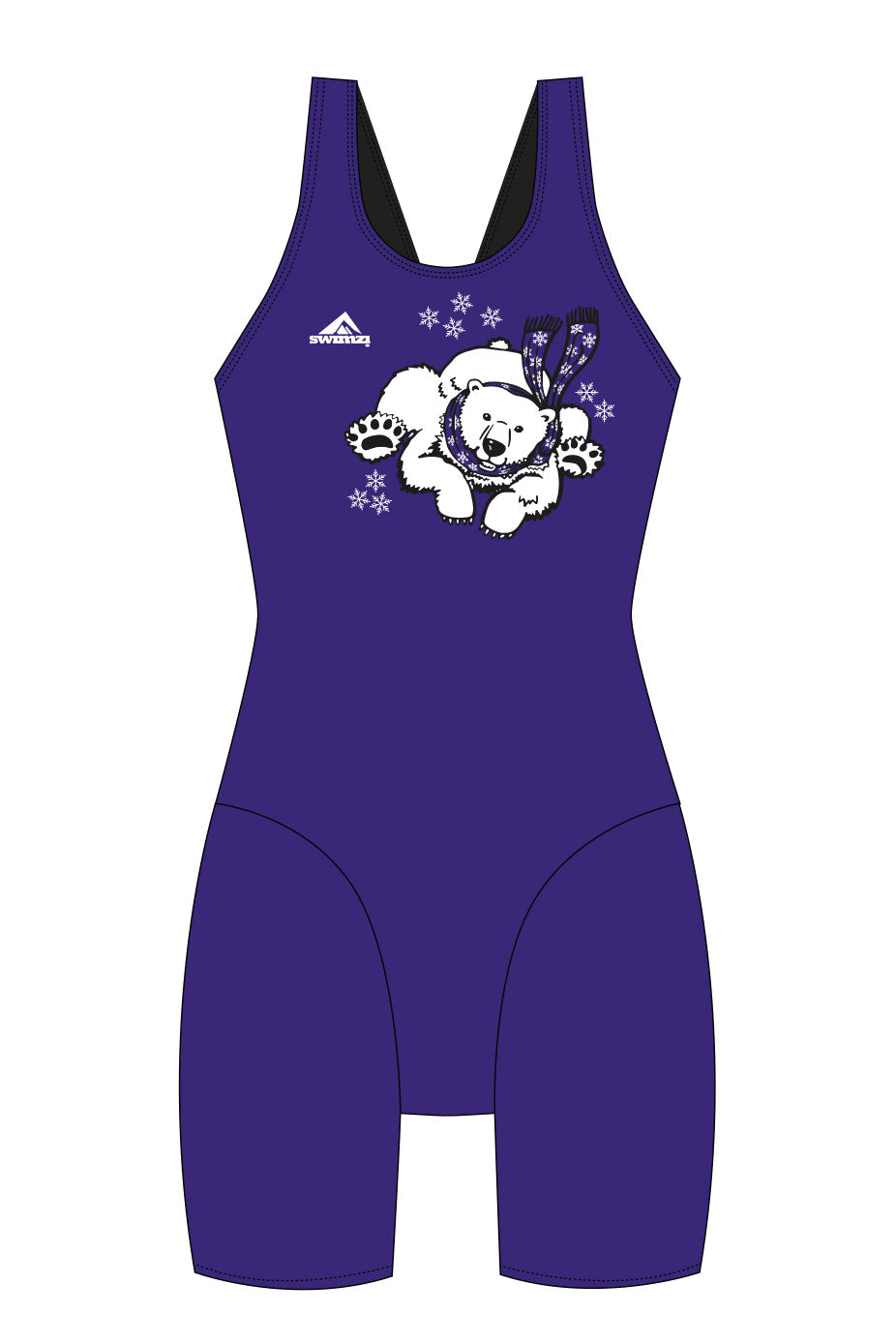 Polar Bear Challenge Adult Female Polar Bear Knee Suit - Purple image 0