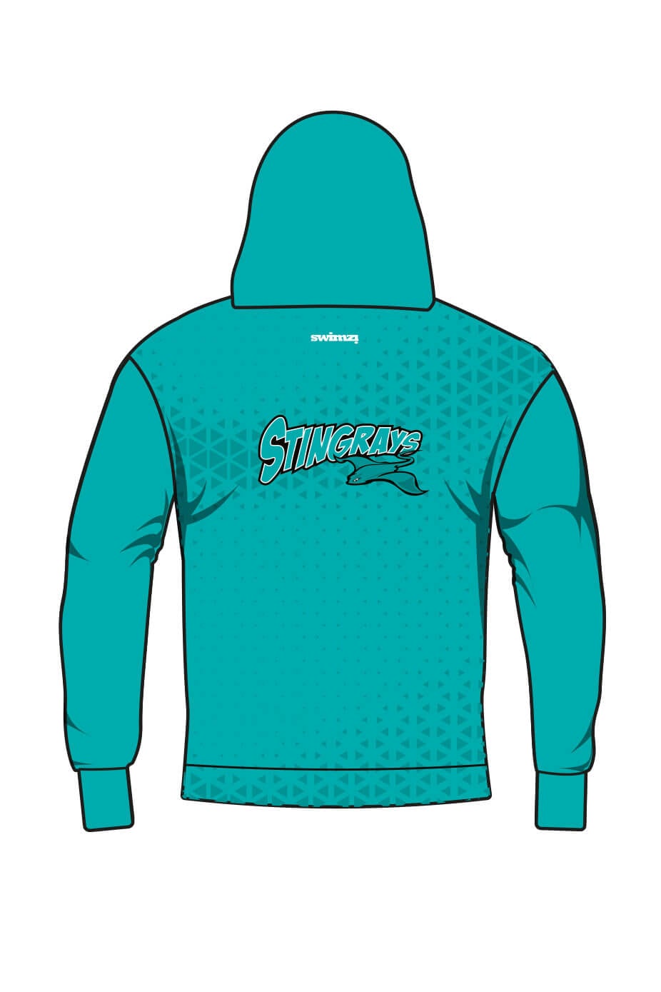 Edlington Stingrays ASC Adult Unisex Pullover Performance Hoodie - Green image 1