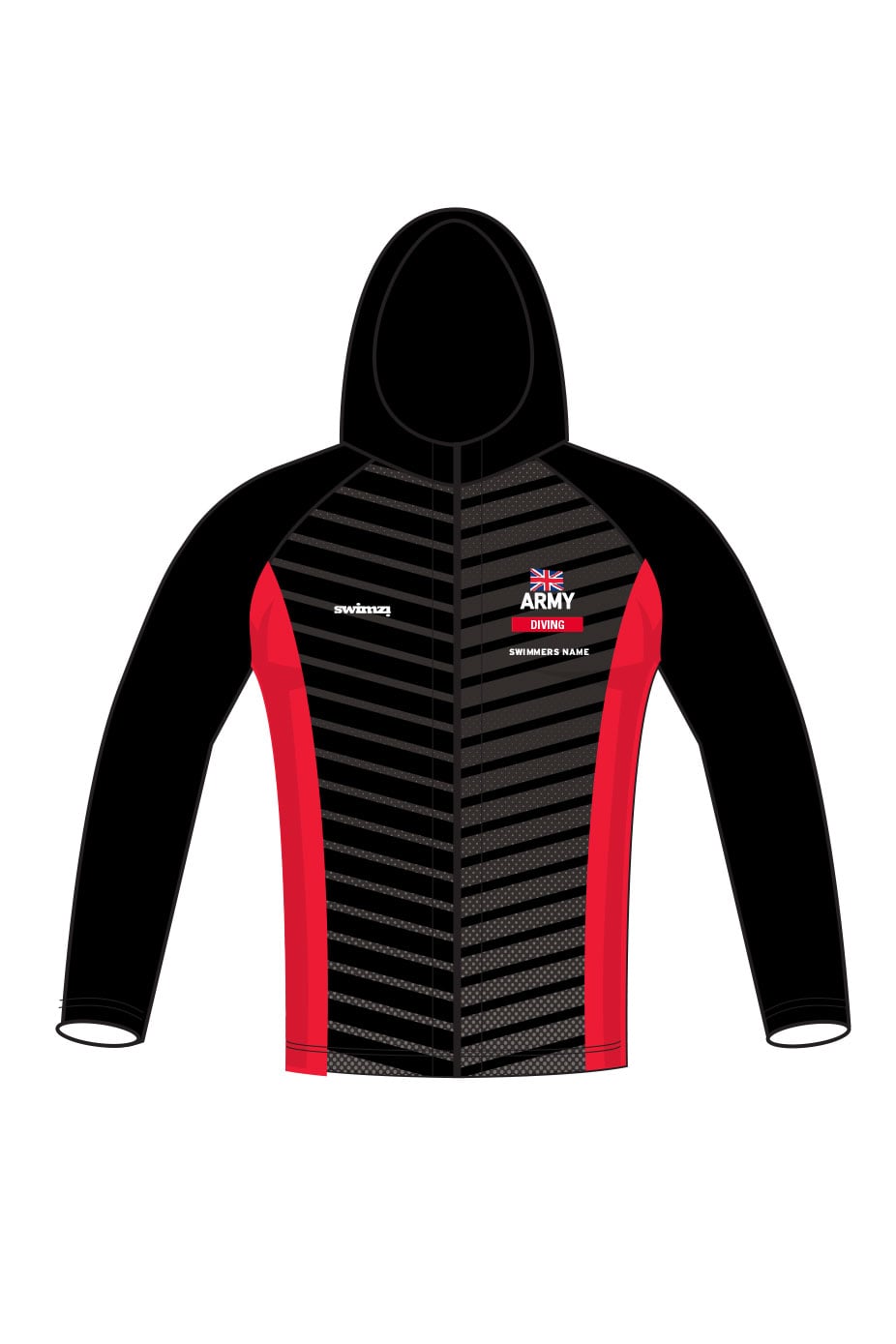 Army Swimming & Triathlon Adult Unisex Diving Zipped Performance Hoodie image 0