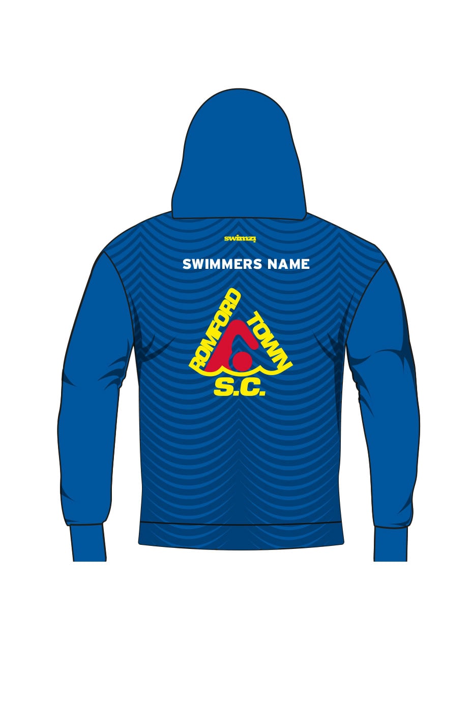 Romford Town SC Adult Unisex Winter Zipped Performance Hoodie image 1