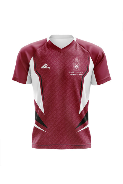 Schools Swimming Super League Kids Unisex Charterhouse Club Shirt - V-Neck image 0