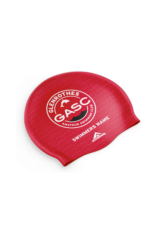 Unisex Club Swim Cap - Silicone Suede - Red image 0