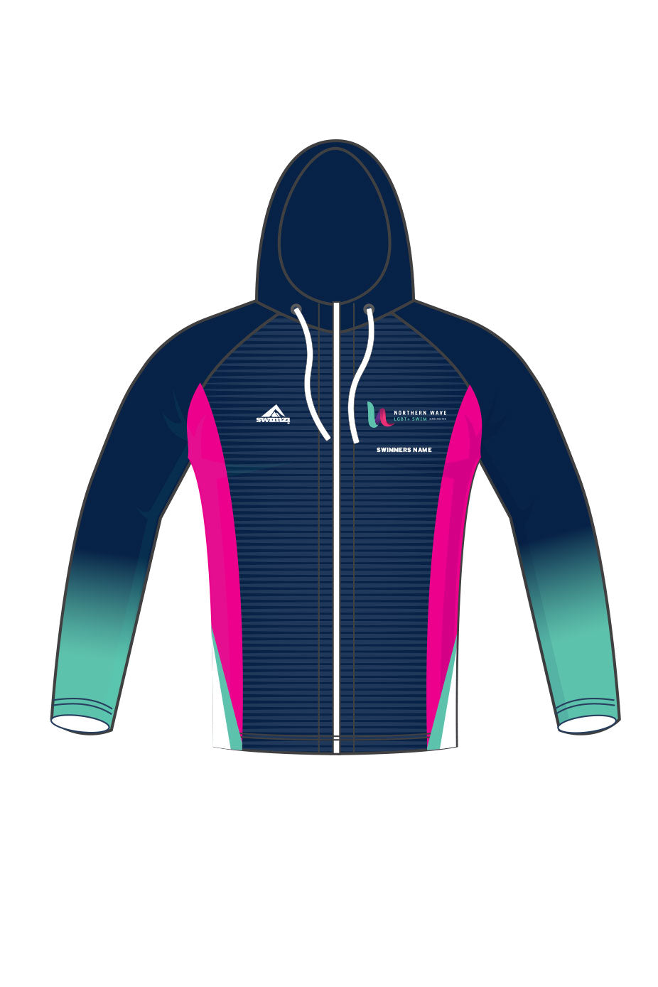 Northern Wave Adult Unisex Zipped Performance Hoodie image 0