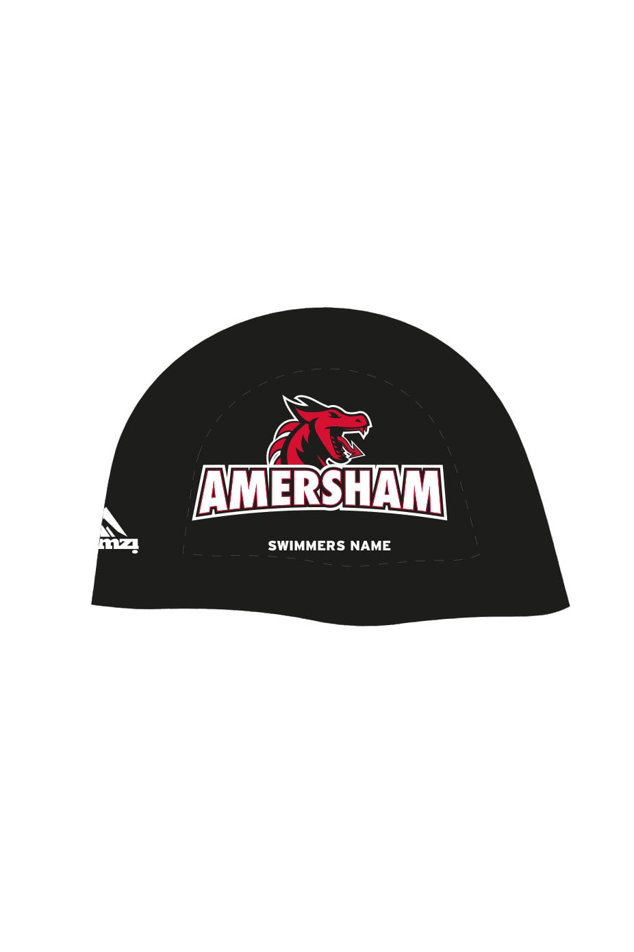 Unisex Racing Dome Swim Cap  - Silicone - Black image 0