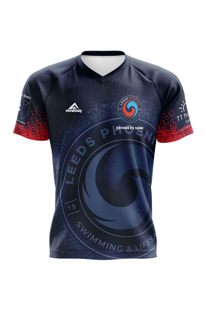 Leeds Phoenix Swimming amp Lifesaving Club Kids Unisex Club Shirt - V-Neck image 0