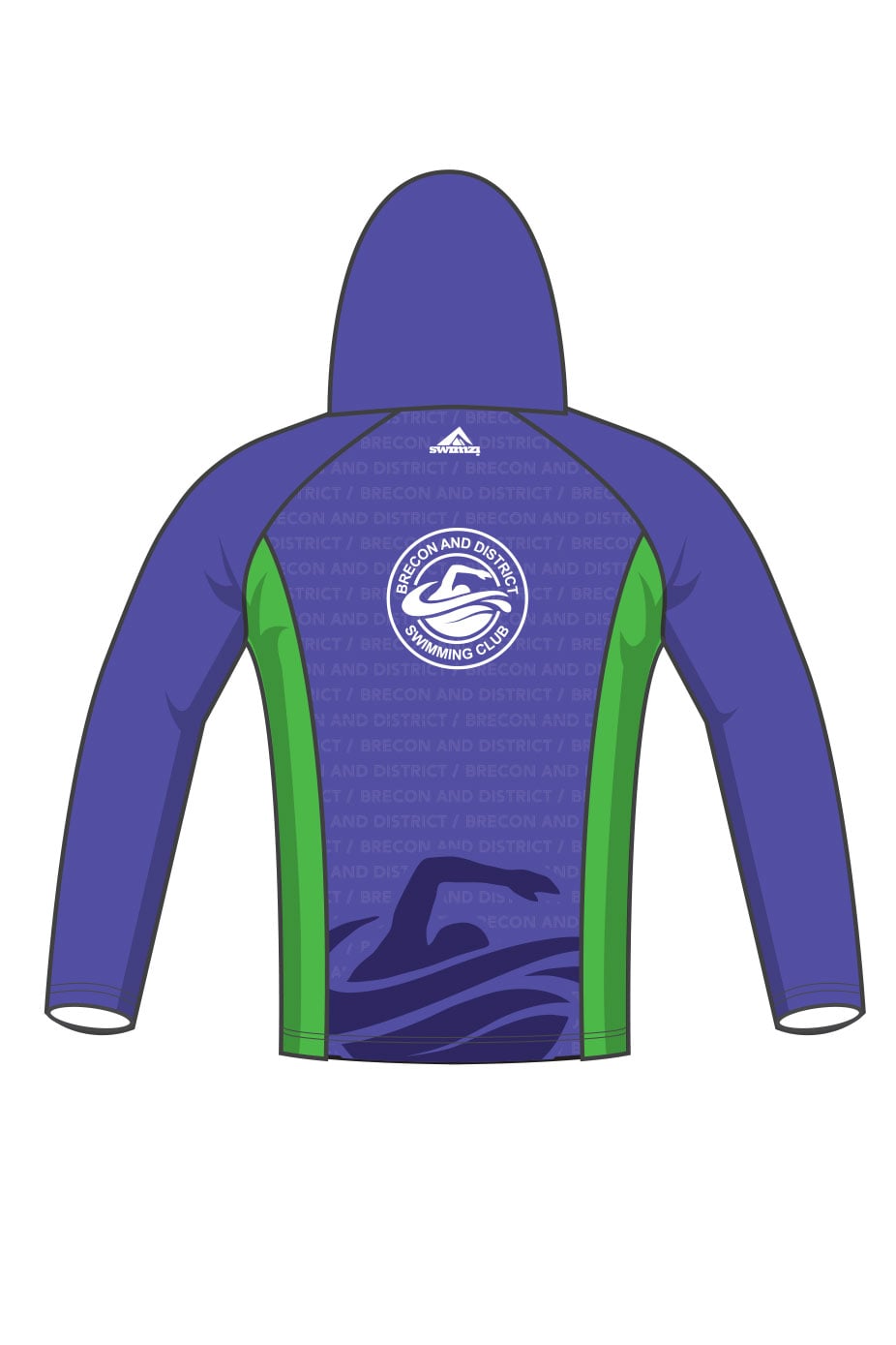 Brecon & District SC Adult Unisex Zipped Performance Hoodie image 1
