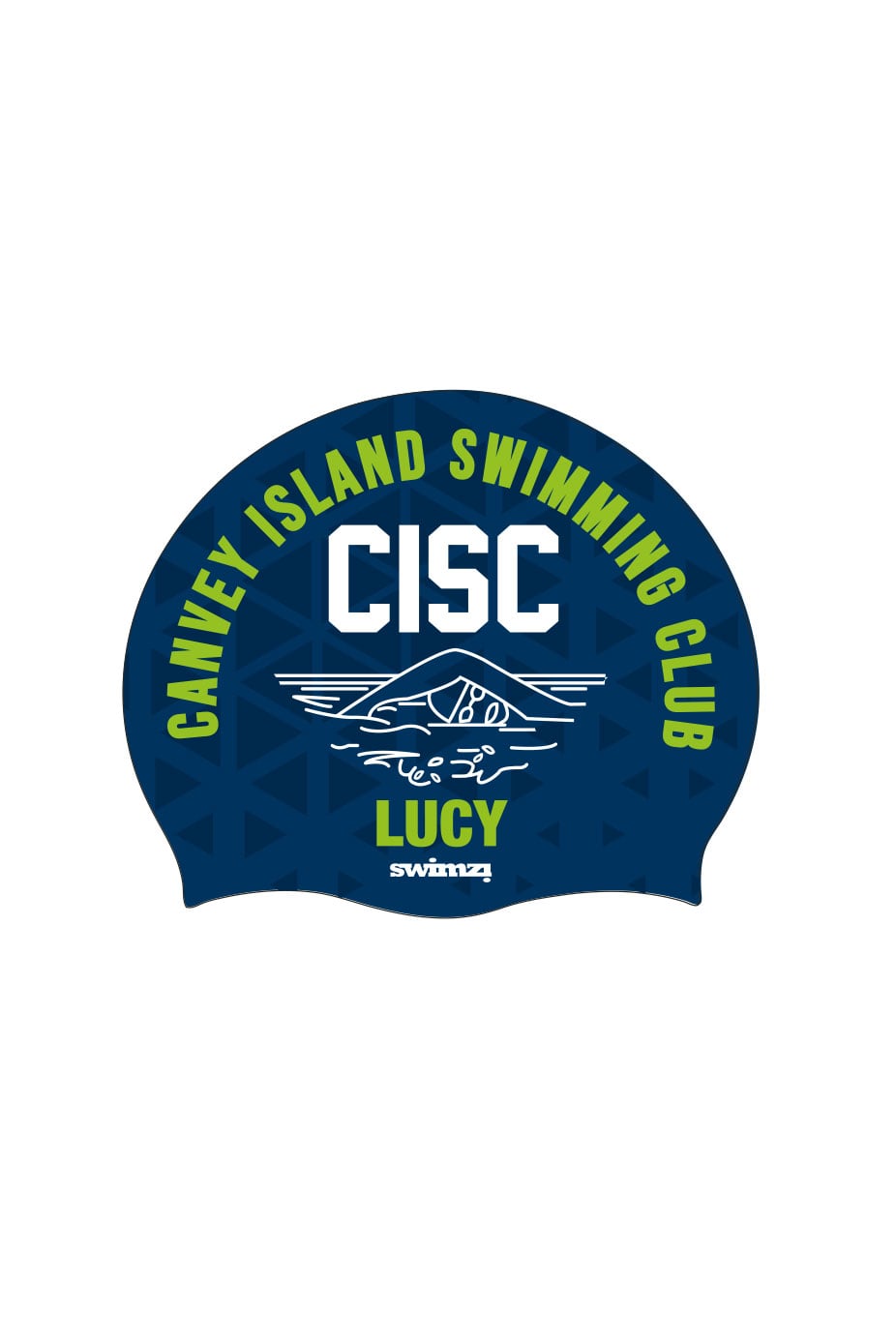 Unisex Club Swim Cap - Silicone Suede - Navy image 0