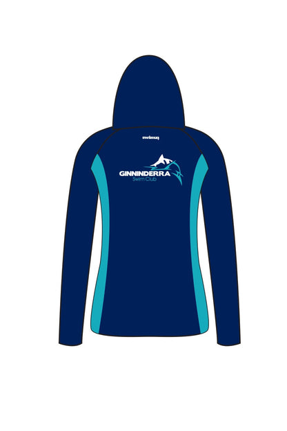 Ginninderra Swim Club Adult Female Zipped Performance Hoodie image 1