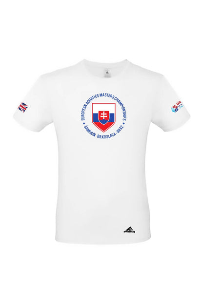 British Masters Swimming Adult Unisex Cotton Shirt - Crew Neck - White image 0