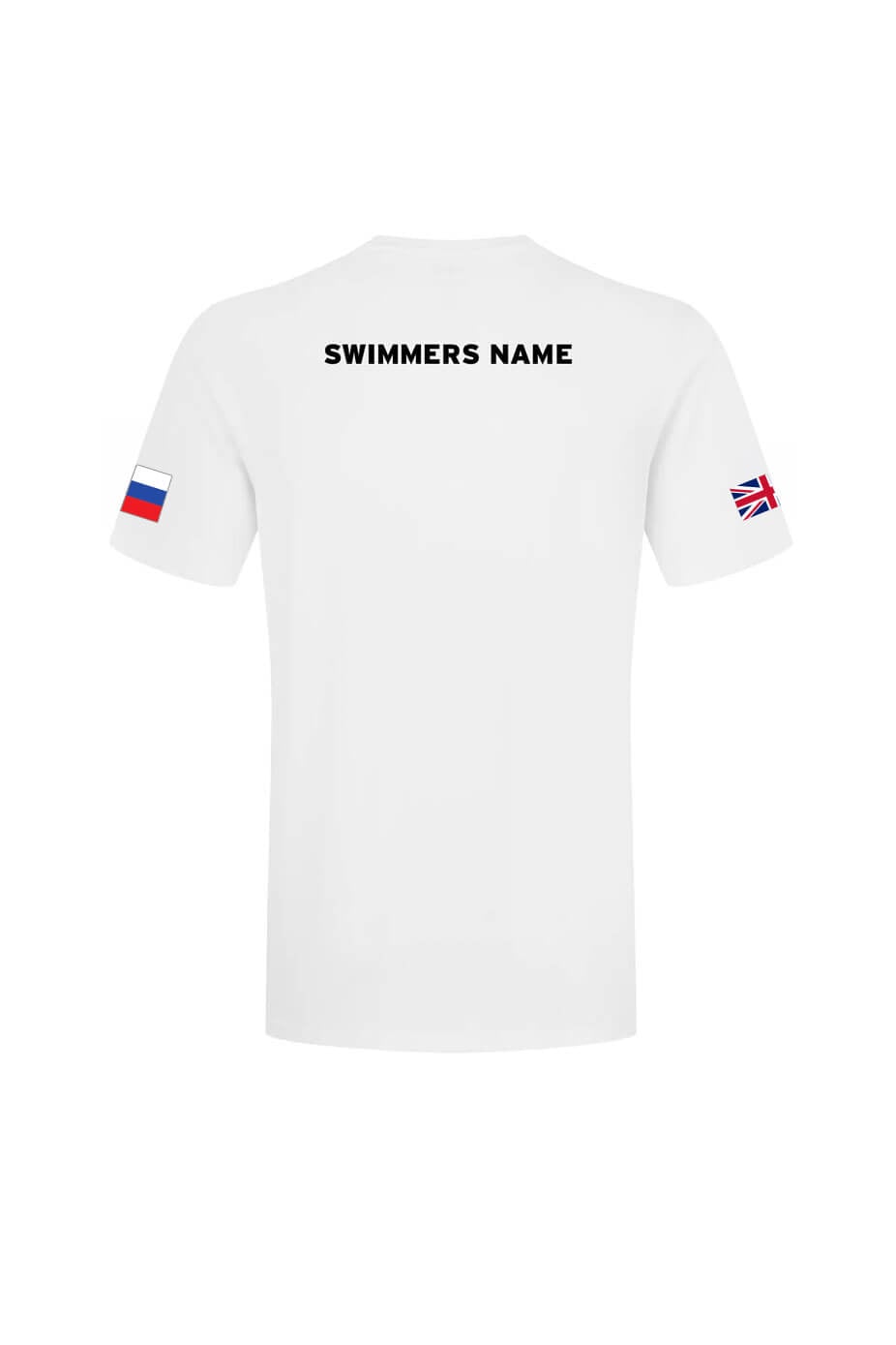 British Masters Swimming Adult Unisex Cotton Shirt - Crew Neck - White image 1