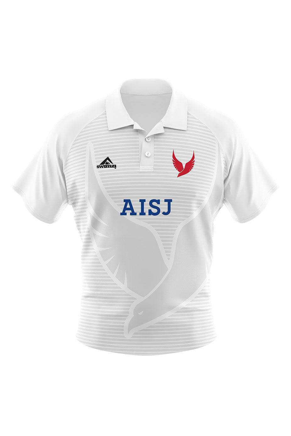 American International School of Jeddah Adult Unisex Volleyball Coach Shirt - Polo Neck image 0