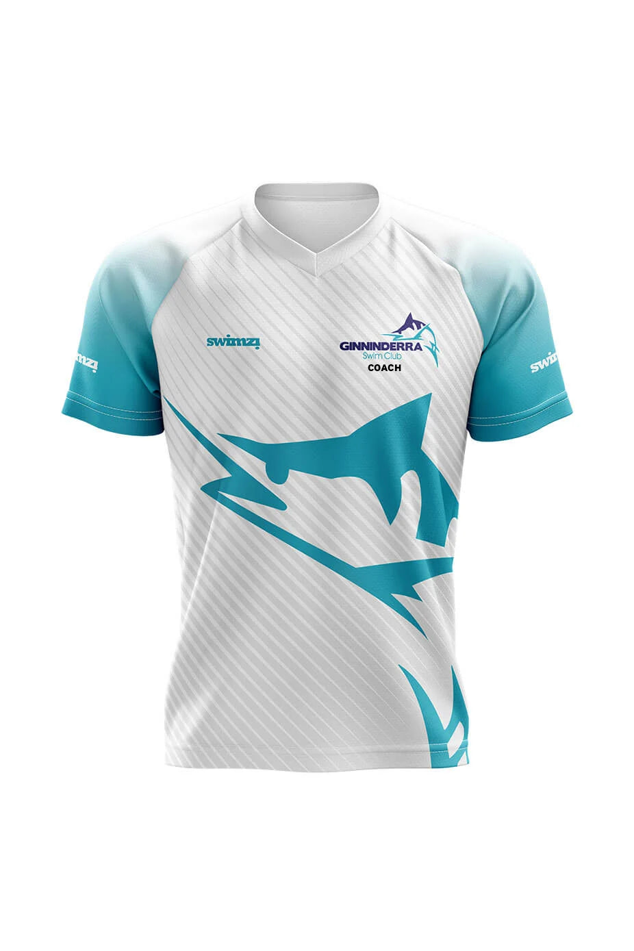 Ginninderra Swim Club Adult Unisex Polyester State Rep Shirt - V-Neck - Coach image 0
