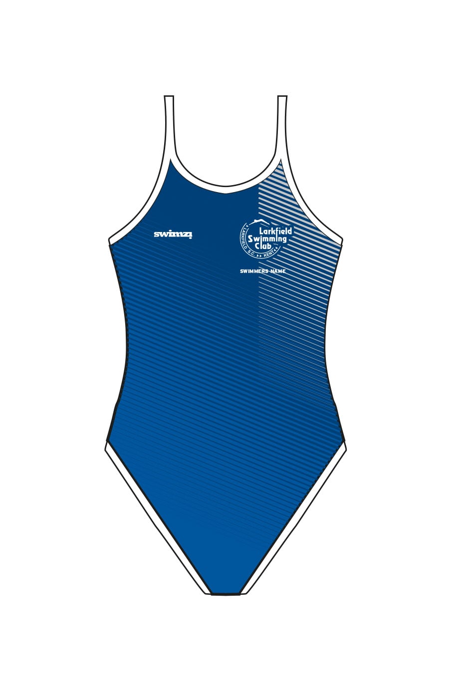 Larkfield Swimming Club Adult Female Thinstrap Swimsuit Option 1 image 0