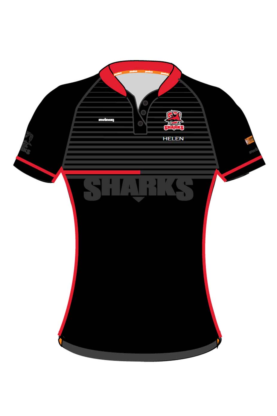 Leicester Sharks SC Kids Female Polyester Club Shirt - Grandad image 0
