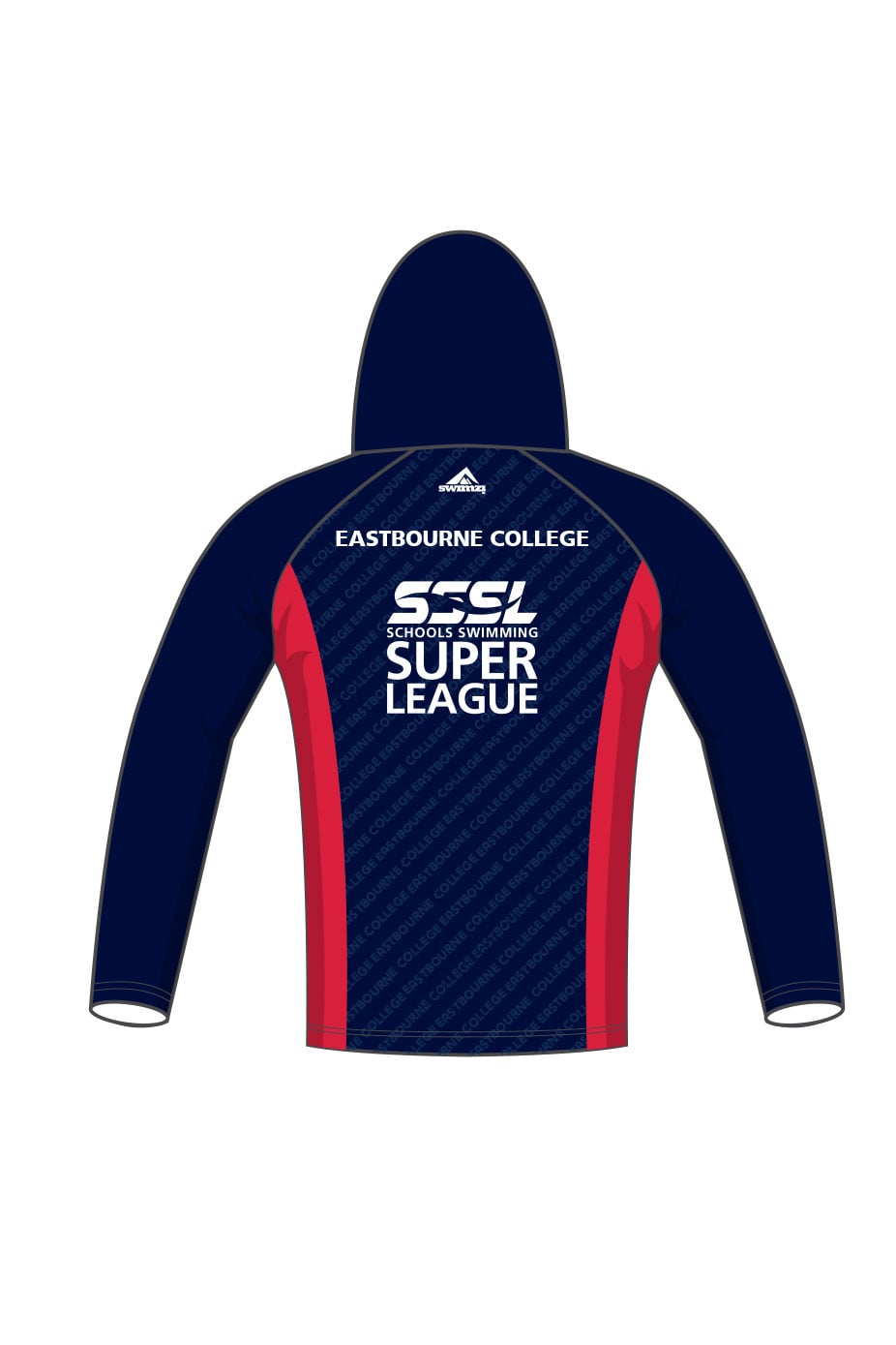 Schools Swimming Super League Adult Unisex Eastbourne College Zipped Performance Hoodie image 1