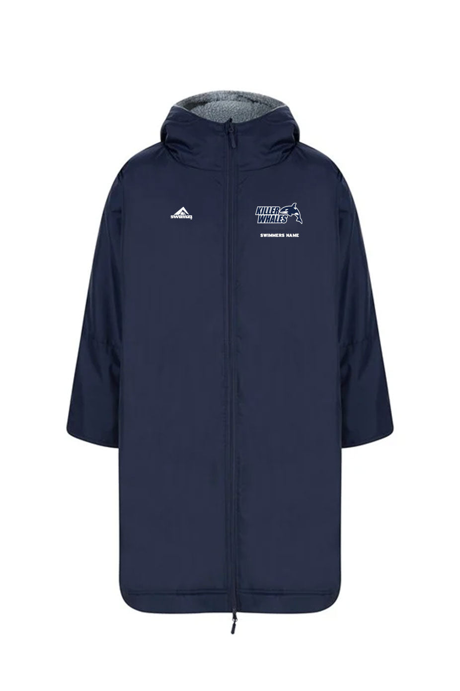 Killerwhales SC Adult Unisex Swimzi Team Robe - Navy image 0