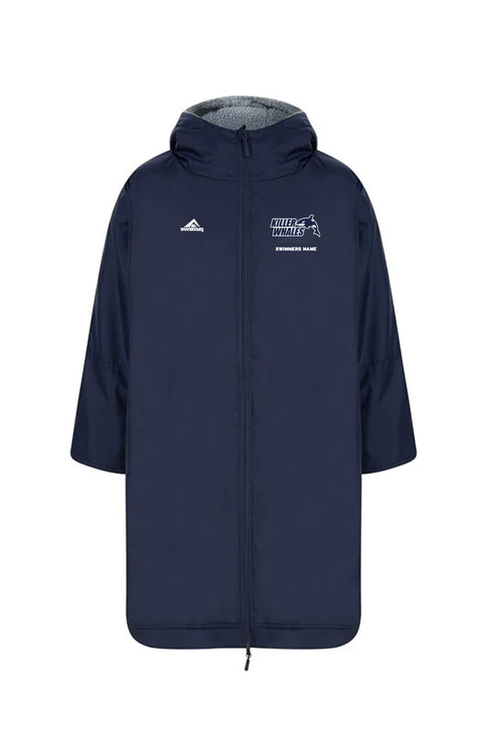 Killerwhales SC Adult Unisex Swimzi Team Robe - Navy image 0