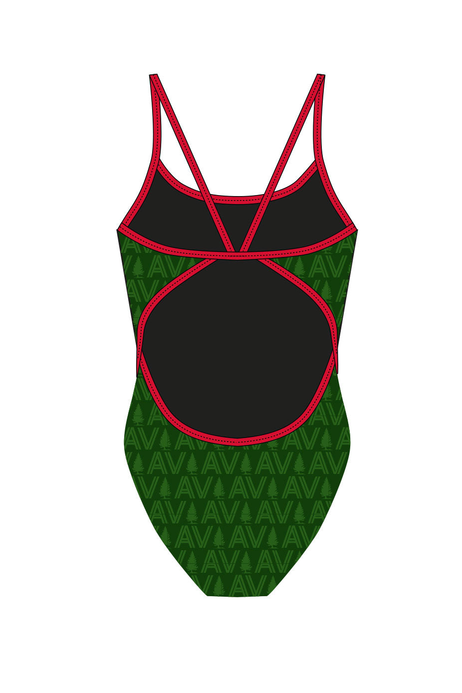 Afan Valley SC Adult Female Thinstrap Swimsuit image 1