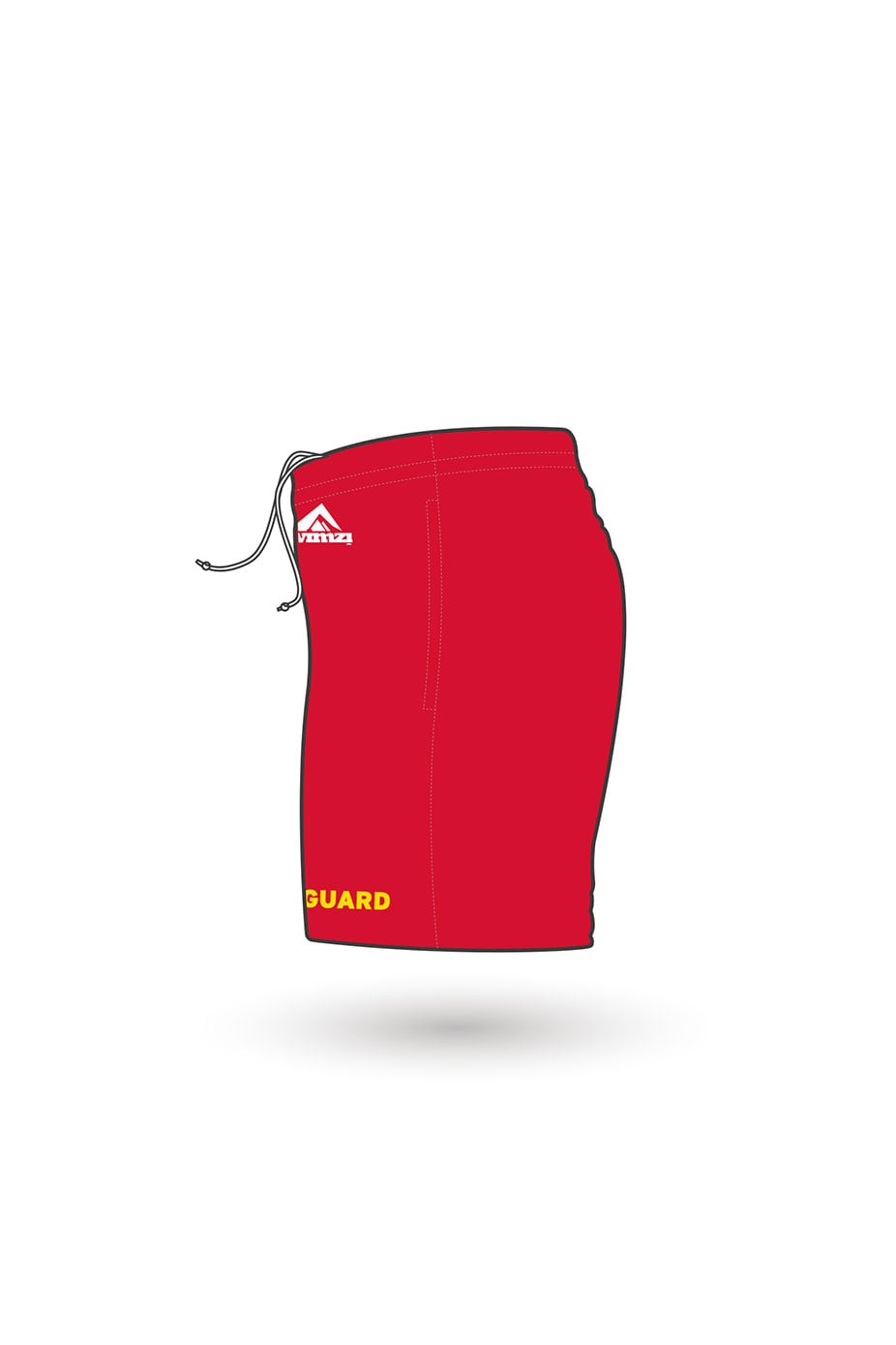 Dawlish Warren LSC Adult Unisex Lifeguard Sports Shorts image 1