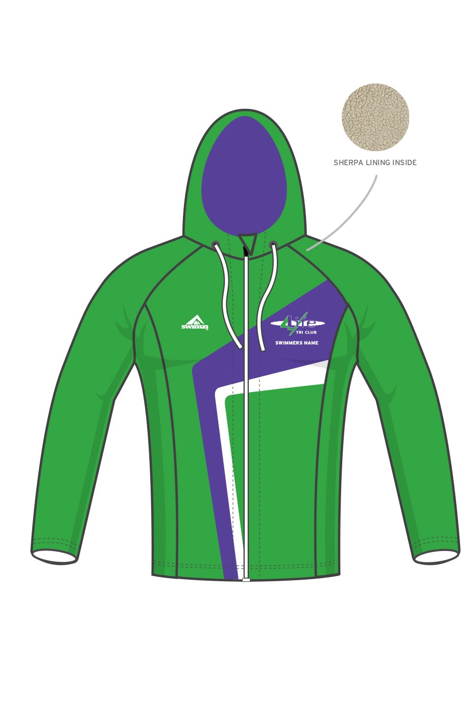 4 Life TC Kids Unisex Winter Zipped Performance Hoodie image 0