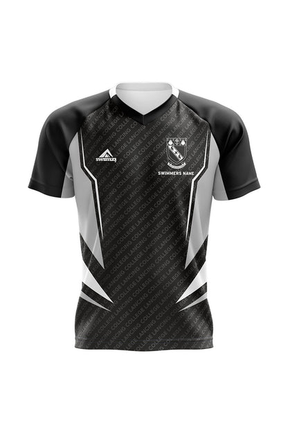 Schools Swimming Super League Kids Unisex Lancing College Club Shirt - V-Neck image 0